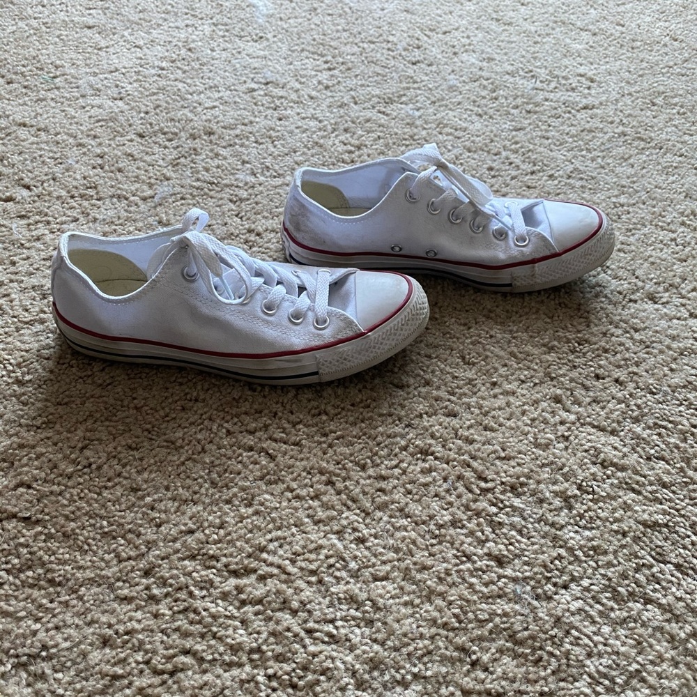 All white converse